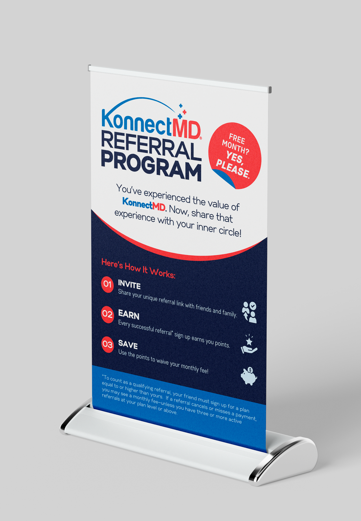 KonnectMD Referral Program Table Top Banner